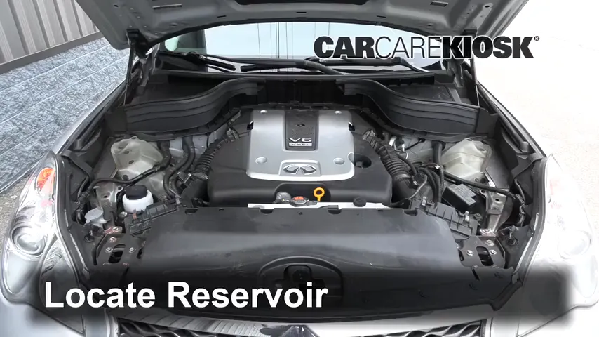 2017 Infiniti QX50 3.7L V6 Líquido limpiaparabrisas Agregar líquido